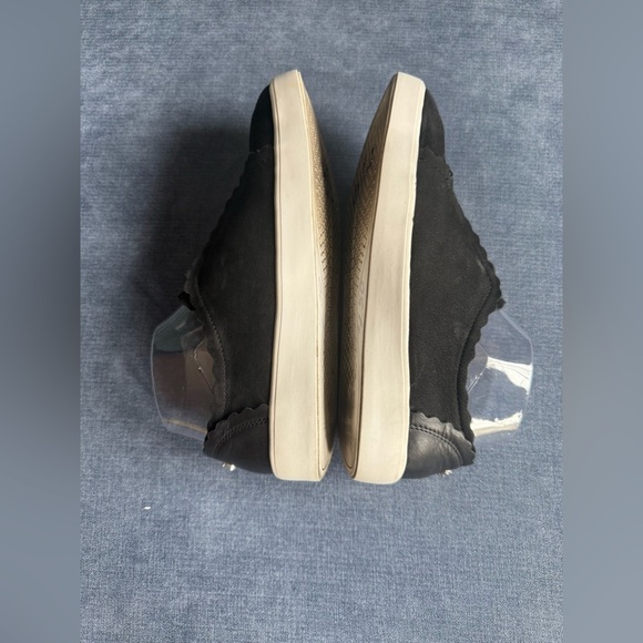 Cole Haan GrandPro Spectator Scalloped Slip On Sneaker Womens SZ 6.5 Black Suede - Picture 6 of 9